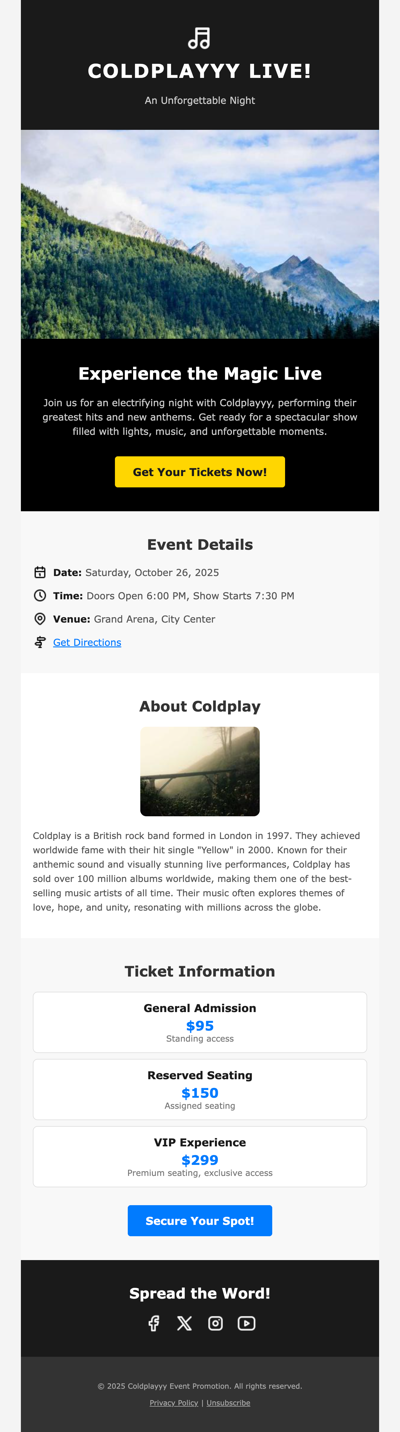 Music Event Promotion Thumbnail